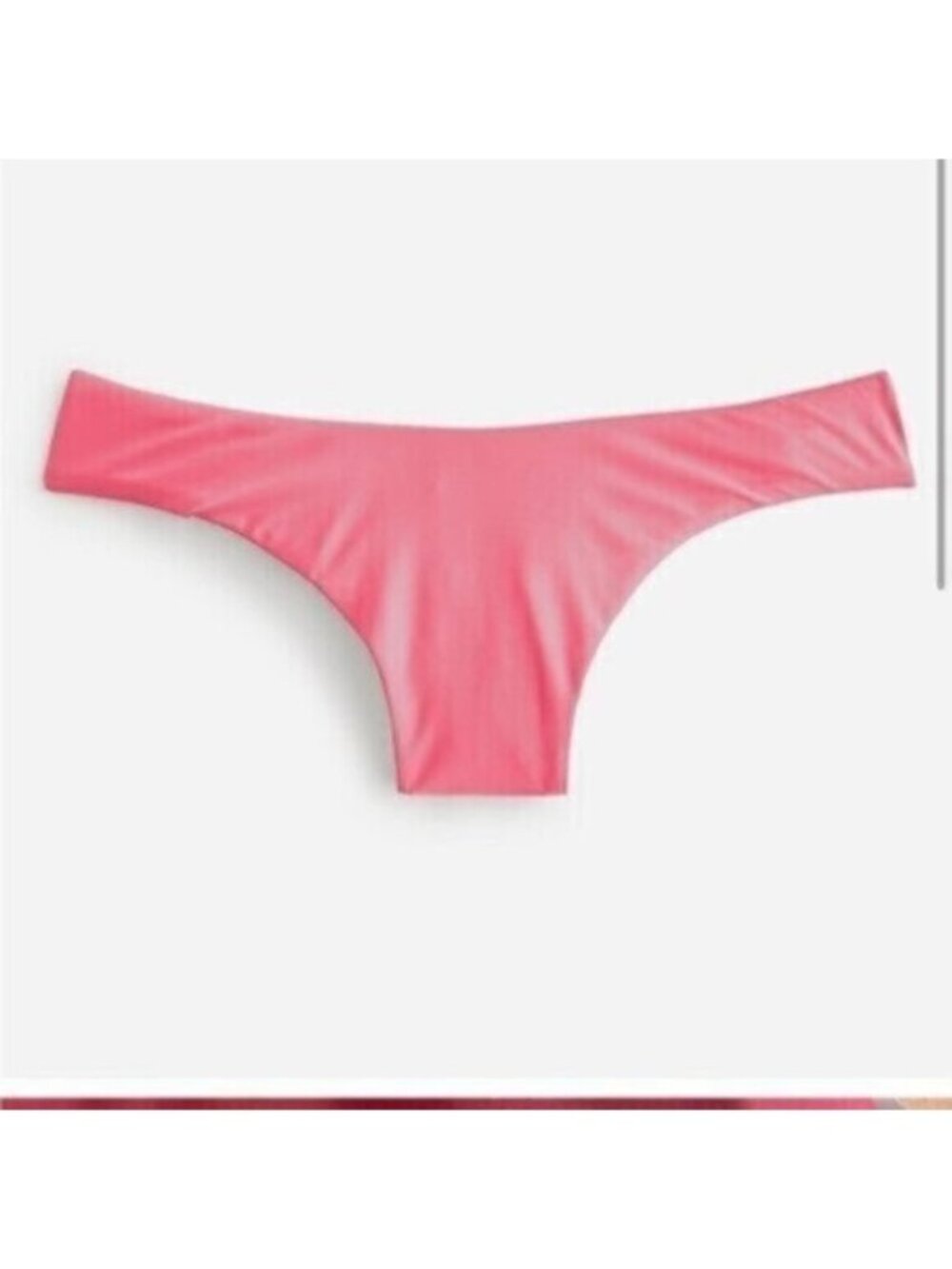 NWT J. Crew Light Pink Curved Waist Cheeky Swim Bikini Bottom Size Medium